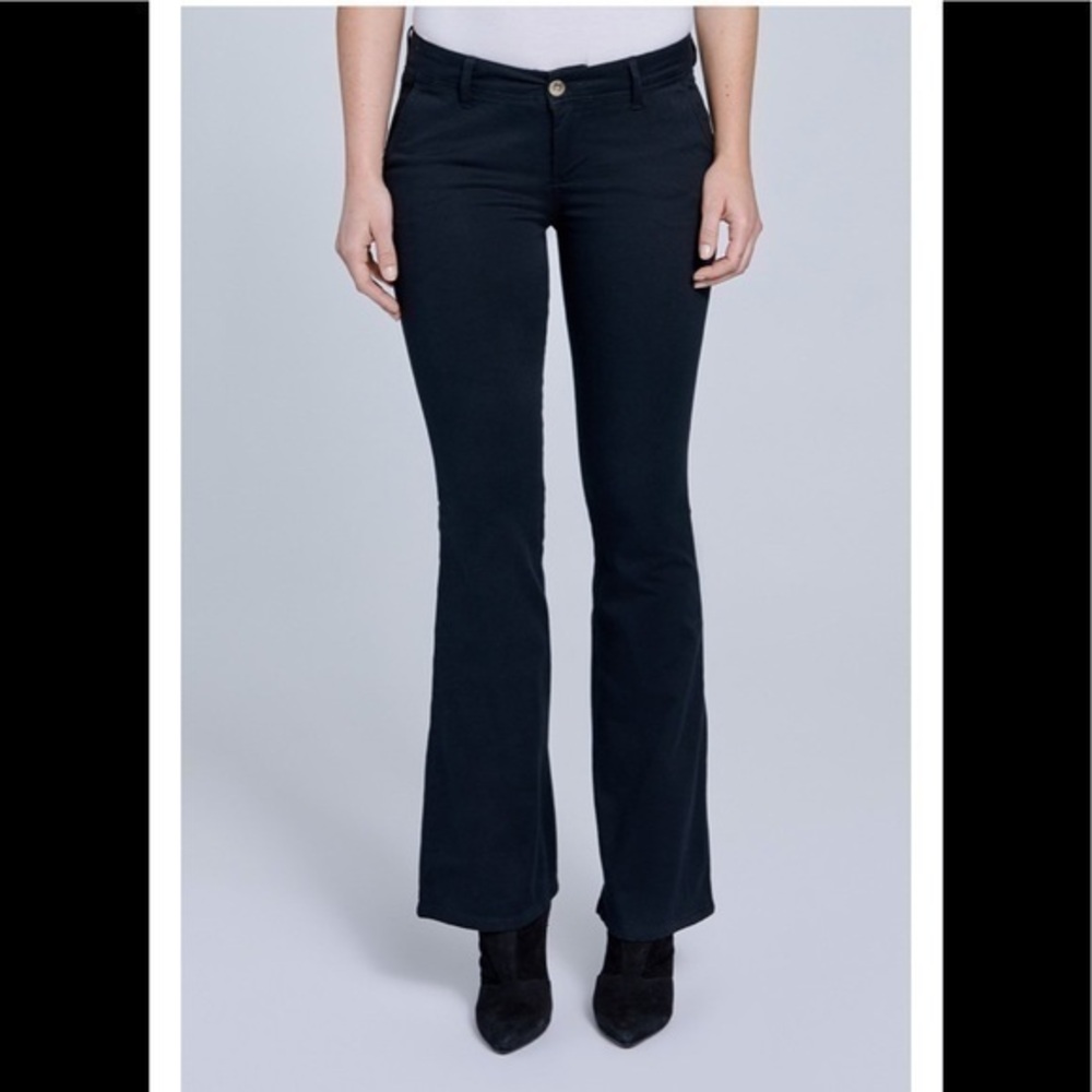 Flare Mid Rise Jeans Black Jr Size 11